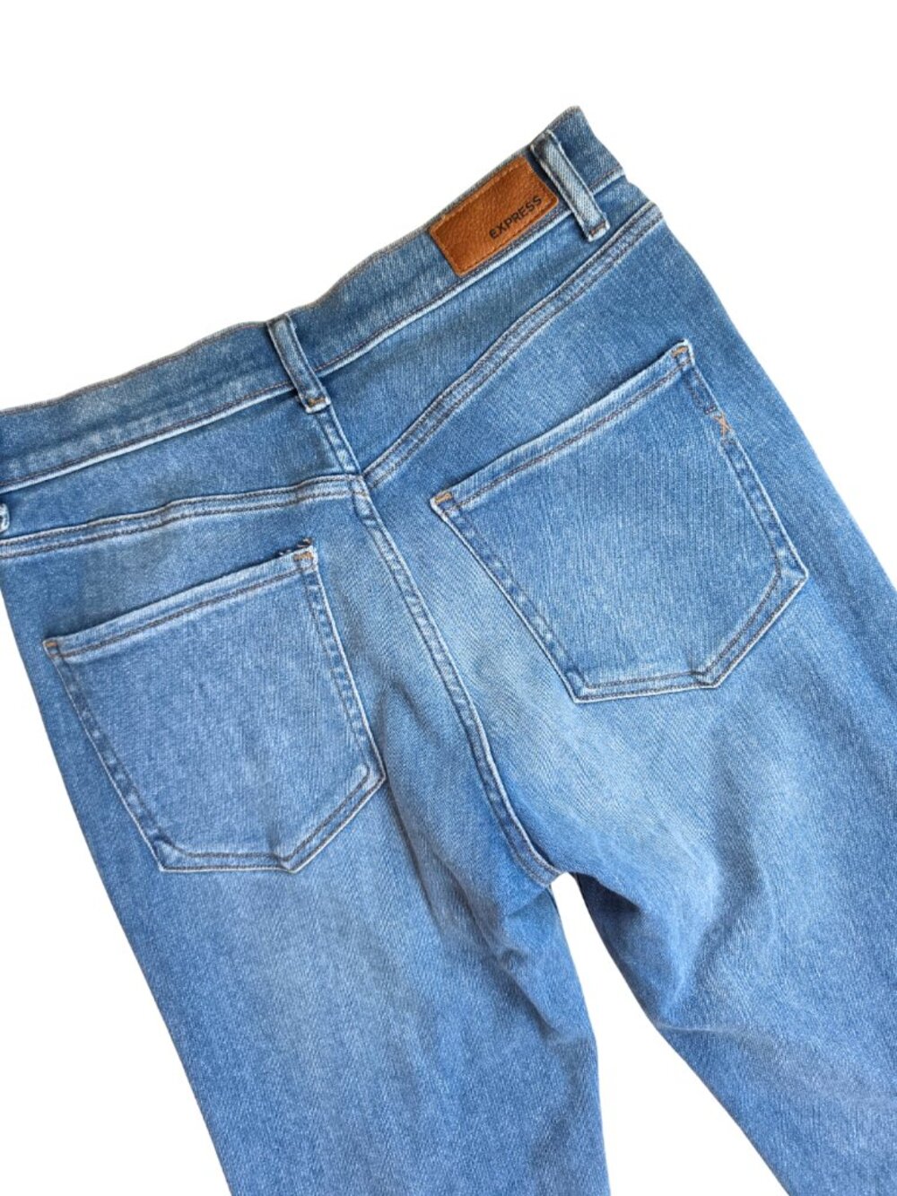 NWT Express High Rise Split Hem Bootcut Jeans 24/7 Comfort Waistband 8 Regular - Picture 2 of 5
